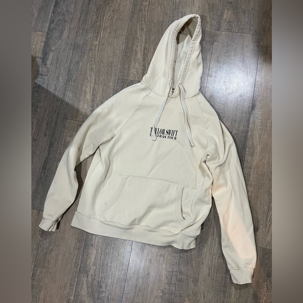Official Taylor Swift Cream Eras Tour Hoodie- S
